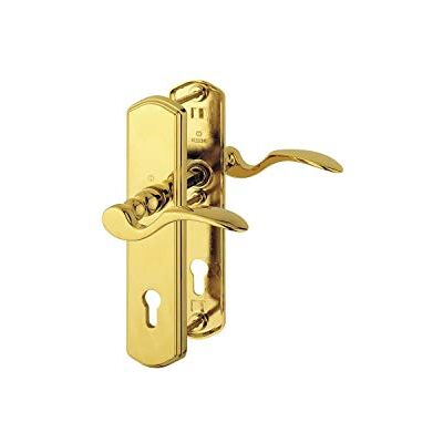 HOPPE Munich Maniglia di Sicurezza su Piastra PZ88, Destra, Spessore Porta 75-80, Ottone PVD HOPPE Munich Maniglia di Sicurezza su Piastra PZ88, Destra, Spessore Porta 75-80, Ottone PVD