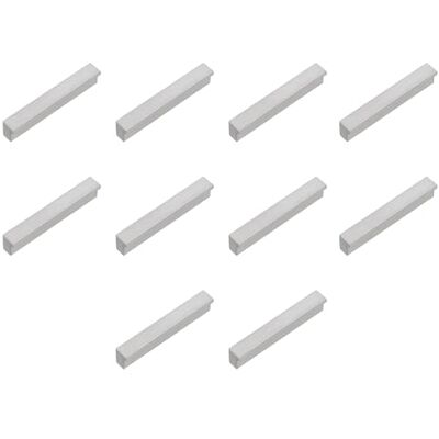 Amig Confezione da 10 Maniglie per mobili 64 Mm Colore Anodizzato Argento Fabbricate in Alluminio Per cassetti e armadi Mod. Amig Confezione da 10 Maniglie per mobili 64 Mm Colore Anodizzato Argento Fabbricate in Alluminio Per cassetti e armadi Mod.