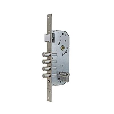 TESA Assa Abloy 566NSerratura di sicurezza Monopunto da incasso per porte nichelate Cilindro 30 x 30 mm TESA Assa Abloy 566NSerratura di sicurezza Monopunto da incasso per porte nichelate Cilindro 30 x 30 mm
