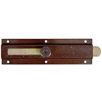Alberts Catenaccio con maniglia a pomolo, con occhiello brunito 150 x 40 mm Alberts Catenaccio con maniglia a pomolo, con occhiello brunito 150 x 40 mm