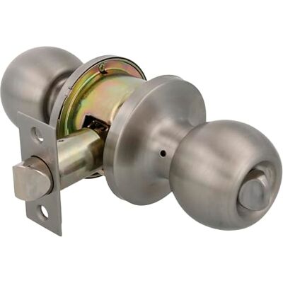 Amig Set di maniglie a sfera Sistema di emergenza esterno e blocco interno Perno d'ingresso 60/70 mm Spigolo quadrato Acciaio inossidabile Argento Porta interna da 35 a 45 mm Amig Set di maniglie a sfera Sistema di emergenza esterno e blocco interno Perno d'ingresso 60/70 mm Spigolo quadrato Acciaio inossidabile Argento Porta interna da 35 a 45 mm