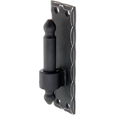 Alberts Morsetto su piastra forma in ferro battuto con gancio DI o DII plastificato nero arretramento Ø16 mm piastra 150 x 45 mm Alberts Morsetto su piastra forma in ferro battuto con gancio DI o DII plastificato nero arretramento Ø16 mm piastra 150 x 45 mm