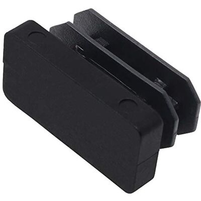 Adsamm ® / 16 x puntali alettati a incastro / neri / 11x26 13x28 mm / rettangolari / piedini in polietilene per gambe di mobili in tubolare / puntali protettivi per arredi ® Quality Adsamm ® / 16 x puntali alettati a incastro / neri / 11x26 13x28 mm / rettangolari / piedini in polietilene per gambe di mobili in tubolare / puntali protettivi per arredi ® Quality