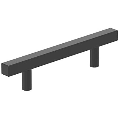 Amerock Everyday Modern Cabinet Pull, 3-3/4 pollici (96 mm) Centro-Centro, Nero Opaco Amerock Everyday Modern Cabinet Pull, 3-3/4 pollici (96 mm) Centro-Centro, Nero Opaco