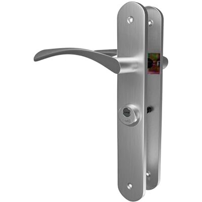 Amig Maniglia per porte Sinistra Mod. ISHI con Maniglietta Mod. 46 Acciaio Nichel Spazzolato 240 x 45 mm Quadrello da 8 mm Incl. 2 chiavi Per porte da 35 a 45 mm Argento Opaco Amig Maniglia per porte Sinistra Mod. ISHI con Maniglietta Mod. 46 Acciaio Nichel Spazzolato 240 x 45 mm Quadrello da 8 mm Incl. 2 chiavi Per porte da 35 a 45 mm Argento Opaco