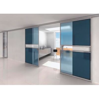 HAWA Divido 100 GR Maniglia per porta scorrevole in alluminio con riempimento in legno o vetro, fino a 100 kg, 1200 x 2750 mm HAWA Divido 100 GR Maniglia per porta scorrevole in alluminio con riempimento in legno o vetro, fino a 100 kg, 1200 x 2750 mm