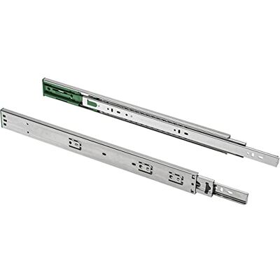 GTV Guide per Cassetti a Sfera VERSALITE LIGHT, Chiusura Ammortizzata, Estrazione Totale, Portata 25 kg, Acciaio, H45 L450 mm, Coppia, Nero GTV Guide per Cassetti a Sfera VERSALITE LIGHT, Chiusura Ammortizzata, Estrazione Totale, Portata 25 kg, Acciaio, H45 L450 mm, Coppia, Nero
