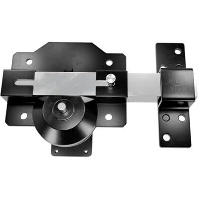 Amig Catenaccio di sicurezza con cilindro tondo Alta resistenza all'estrazione Include 5 chiavi 88 x 53 mm Serratura a montaggio superficiale Acciaio Cilindro da 50 mm Nero Amig Catenaccio di sicurezza con cilindro tondo Alta resistenza all'estrazione Include 5 chiavi 88 x 53 mm Serratura a montaggio superficiale Acciaio Cilindro da 50 mm Nero