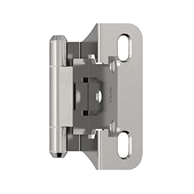Amerock Cerniera per armadio 1/4 di pollice (6 mm) sovrapposizione a chiusura automatica Cromo lucido Cerniera per porta dell'armadio da cucina 1 paio/2 pezzi Hardware funzionale Amerock Cerniera per armadio 1/4 di pollice (6 mm) sovrapposizione a chiusura automatica Cromo lucido Cerniera per porta dell'armadio da cucina 1 paio/2 pezzi Hardware funzionale