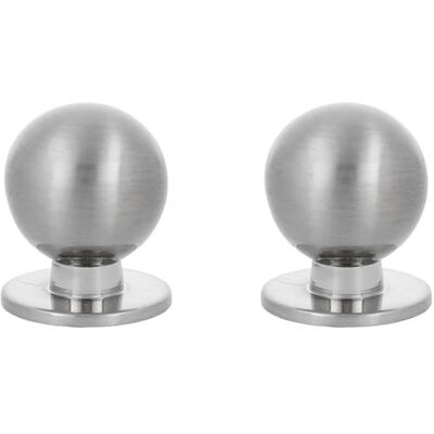 Amig Pack di 2 Pomelli per mobili Diametro Ø22 mm Colore Nichel Spazzolato Fabbricato in Zamak Maniglie per cassetti e armadi da cucina e bagno dallo stile moderno Mod. Amig Pack di 2 Pomelli per mobili Diametro Ø22 mm Colore Nichel Spazzolato Fabbricato in Zamak Maniglie per cassetti e armadi da cucina e bagno dallo stile moderno Mod.