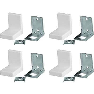 cyclingcolors 4x ferramenta staffa angolare di fissaggio in metallo acciaio con copertura in plastica da avvitare 90 gradi supporto mobile rinforzo murale universale fissaggio ripiano 20 kg bianco cyclingcolors 4x ferramenta staffa angolare di fissaggio in metallo acciaio con copertura in plastica da avvitare 90 gradi supporto mobile rinforzo murale universale fissaggio ripiano 20 kg bianco