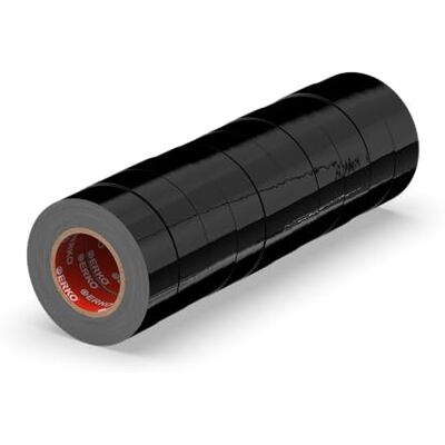 Nastro isolante elettrico nero ERKO - 15 mm x 10 m - Nastri isolanti elettrici Nastro isolante elettrico nero ERKO - 15 mm x 10 m - Nastri isolanti elettrici