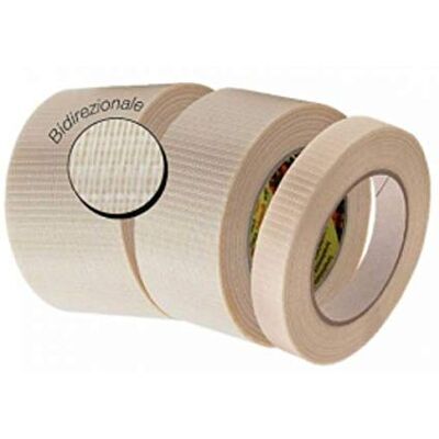 StickersLab Nastro adesivo rinforzato con fibra di vetro trama mista 50mt 25mm x 50 metri StickersLab Nastro adesivo rinforzato con fibra di vetro trama mista 50mt 25mm x 50 metri