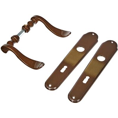 Alpertec Panda LS ottone brunito per stanza porte pulsante set maniglia porta guarnizioni, Alpertec Panda LS ottone brunito per stanza porte pulsante set maniglia porta guarnizioni,
