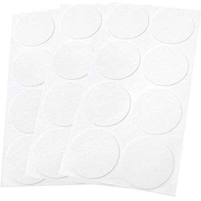 Adsamm ® / 24 x feltrini autoadesivi ultrasottili/Bianco/ø 50 mm/Rotondo/piedini per mobili in feltro extra fine da 1.5 mm di spessore/pad protettivi per arredi Adsamm ® / 24 x feltrini autoadesivi ultrasottili/Bianco/ø 50 mm/Rotondo/piedini per mobili in feltro extra fine da 1.5 mm di spessore/pad protettivi per arredi
