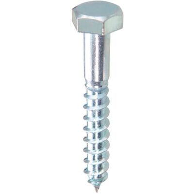 WOLFPACK Gfd – Tirafondo esagonale legno M6 x 35 din571 zinco/Ado Bianco WOLFPACK Gfd – Tirafondo esagonale legno M6 x 35 din571 zinco/Ado Bianco