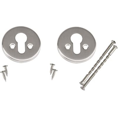Amig Set Bocallavi rotondi per serrature con cilindri Europrofilo Mod. 25AT Ø 59 mm Con 4 Tirafondi e Viti Passanti Antifurto Acciaio Ottonato Verniciato Oro Amig Set Bocallavi rotondi per serrature con cilindri Europrofilo Mod. 25AT Ø 59 mm Con 4 Tirafondi e Viti Passanti Antifurto Acciaio Ottonato Verniciato Oro