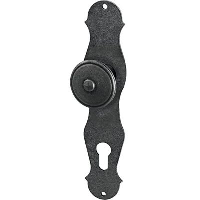 HALCÖ Targa con asola PZ 88 Stubai con viti per legno zincato ÖNORM nero chiaro passivato, argento HALCÖ Targa con asola PZ 88 Stubai con viti per legno zincato ÖNORM nero chiaro passivato, argento
