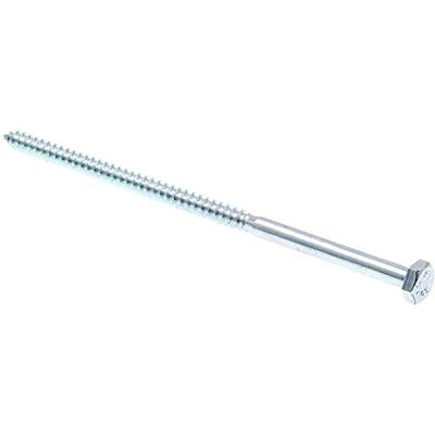 PRiME Bullone a testa esagonale, 1/4" x 6", in acciaio zincato, confezione da 50, PRiME Bullone a testa esagonale, 1/4" x 6", in acciaio zincato, confezione da 50,
