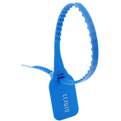 Zhengcheng (R) Sigilli di sicurezza in plastica sicurezza etichette numerate Pull fascette di sigilli anti-taccheggio (confezione da 100 pezzi) Zhengcheng (R) Sigilli di sicurezza in plastica sicurezza etichette numerate Pull fascette di sigilli anti-taccheggio (confezione da 100 pezzi)