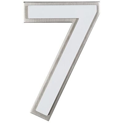 Alpertec Numero civico 7" in Acciaio Inox con Luce di Orientamento Notturno Alpertec Numero civico 7" in Acciaio Inox con Luce di Orientamento Notturno