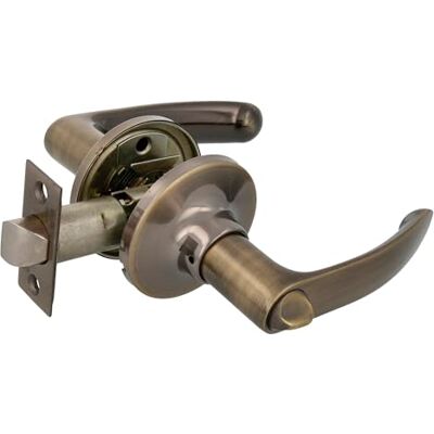 Amig - Set di maniglie Maniglie con scrocco quadrato Per porte interne In zamak Scrocco d'ingresso da 60/70 mm incluso Per porte in legno con larghezza da 35 a 45 mm In pelle Amig - Set di maniglie Maniglie con scrocco quadrato Per porte interne In zamak Scrocco d'ingresso da 60/70 mm incluso Per porte in legno con larghezza da 35 a 45 mm In pelle
