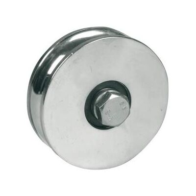 IBFM Ruota per cancelli 1 cuscinetto a sfera Gola Tonda ART. 361 in acciaio zincato diametro 100 IBFM Ruota per cancelli 1 cuscinetto a sfera Gola Tonda ART. 361 in acciaio zincato diametro 100