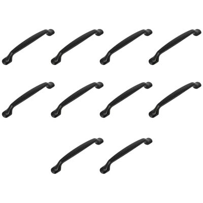 Amig Confezione da 10 Maniglie per mobili 128 Mm Nero Opaco Realizzato in Alluminio Per cassetti e armadi Mod. Amig Confezione da 10 Maniglie per mobili 128 Mm Nero Opaco Realizzato in Alluminio Per cassetti e armadi Mod.