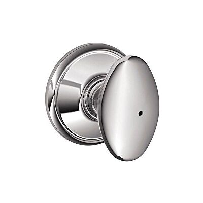 SCHLAGE F40 SIE 625 16-080 10-027 Siena Bed and Bath Knob, Bright Chrome by SCHLAGE F40 SIE 625 16-080 10-027 Siena Bed and Bath Knob, Bright Chrome by