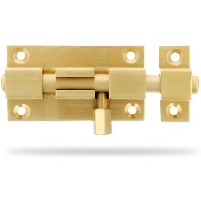 Amig Catenaccio Porta Modello 700 Realizzato in Ottone 50 mm Viti incluse Ideale per Porte Interne Finitura: Mate Amig Catenaccio Porta Modello 700 Realizzato in Ottone 50 mm Viti incluse Ideale per Porte Interne Finitura: Mate