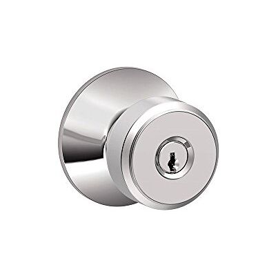 SCHLAGE F51A BWE 625 Bowery Pomello per serratura ingresso, cromato lucido SCHLAGE F51A BWE 625 Bowery Pomello per serratura ingresso, cromato lucido