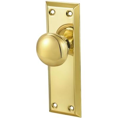 newliplace Confezione da 2 pomelli vintage a lato singolo per interni, antichi pomelli per porta in ottone lucido newliplace Confezione da 2 pomelli vintage a lato singolo per interni, antichi pomelli per porta in ottone lucido