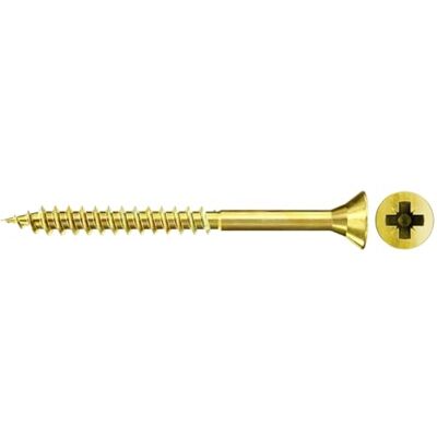 Fischer Vite per truciolato 4,5 x 40 mm, zincata gialla, filettatura parziale Phillips PZ Fischer Vite per truciolato 4,5 x 40 mm, zincata gialla, filettatura parziale Phillips PZ