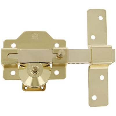 Amig – Catenaccio di sicurezza Mod. – Cilindro da 70 mm – Piastra 105 x 170 mm – Catenaccio sovrapposto per porte d’ingresso o interne – Acciaio – Oro Amig – Catenaccio di sicurezza Mod. – Cilindro da 70 mm – Piastra 105 x 170 mm – Catenaccio sovrapposto per porte d’ingresso o interne – Acciaio – Oro