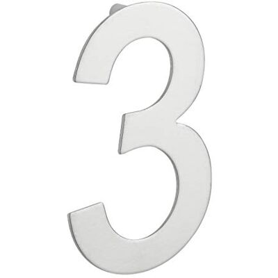 Thirard Numero "3 in acciaio inox H.100 mm da avvitare Targa da parete con segnaletica Numero 3 Accessori/Attrezzature Segnaletica Per uso interno ed esterno Thirard Numero "3 in acciaio inox H.100 mm da avvitare Targa da parete con segnaletica Numero 3 Accessori/Attrezzature Segnaletica Per uso interno ed esterno