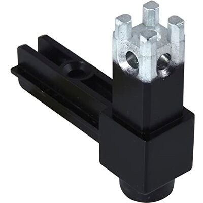 Accuride Schüco Smartcube-Nodo angolare 2s con Piede di Regolazione, Base di Supporto per Sistema di scaffali, Zinco pressofuso Effetto Acciaio Inox, Nero, mit Stellschraube Accuride Schüco Smartcube-Nodo angolare 2s con Piede di Regolazione, Base di Supporto per Sistema di scaffali, Zinco pressofuso Effetto Acciaio Inox, Nero, mit Stellschraube