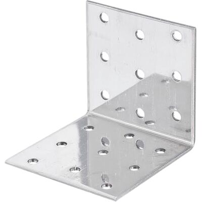 Alberts GAH- 339067 Squadra forata, zincata, 40 x 40 x 60 mm, 20 pezzi Alberts GAH- 339067 Squadra forata, zincata, 40 x 40 x 60 mm, 20 pezzi