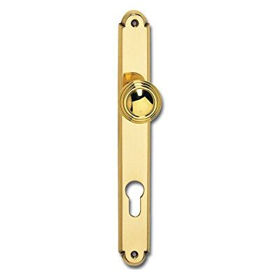 GRUNDMANN Targhetta con asola ALT-VIEN, PZ88, pulsante che mostra a destra, ottone lucido PVD, 1 pezzo Accessori per porte GRUNDMANN Targhetta con asola ALT-VIEN, PZ88, pulsante che mostra a destra, ottone lucido PVD, 1 pezzo Accessori per porte