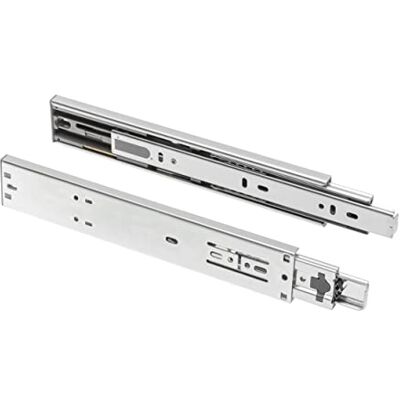 GTV Guida a sfere H45 con ammortizzazione VERSALITE, estrazione totale 45 x 500 mm Guide per cassetti per carichi pesanti Sistema di guide con chiusura ammortizzata Acciaio zincato resistente GTV Guida a sfere H45 con ammortizzazione VERSALITE, estrazione totale 45 x 500 mm Guide per cassetti per carichi pesanti Sistema di guide con chiusura ammortizzata Acciaio zincato resistente