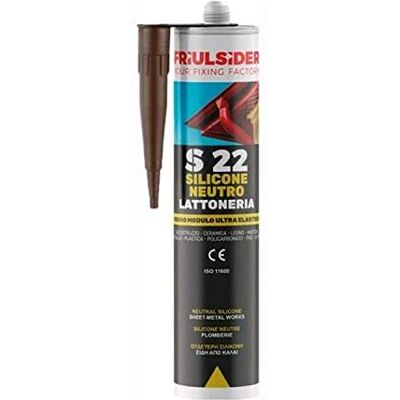friulsider S22 Silicone neutro LATTONERIA ml 310 (Rame (RAL 8004)) friulsider S22 Silicone neutro LATTONERIA ml 310 (Rame (RAL 8004))