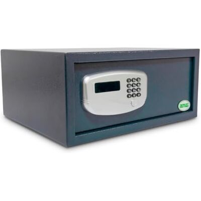 Amig Cassaforte con display a LED, Con sistema di apertura elettronico motorizzato, Cassetta di sicurezza per conservare denaro o oggetti di valore, Scatola per hotel, appartamenti o uffici Amig Cassaforte con display a LED, Con sistema di apertura elettronico motorizzato, Cassetta di sicurezza per conservare denaro o oggetti di valore, Scatola per hotel, appartamenti o uffici