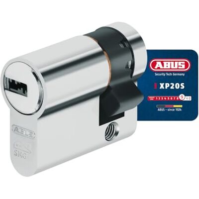 ABUS Profilo Cilindro con Carta di Sicurezza e 3 Chiavi Incluse, Cilindro Europeo Antiscasso, 73711 ABUS Profilo Cilindro con Carta di Sicurezza e 3 Chiavi Incluse, Cilindro Europeo Antiscasso, 73711