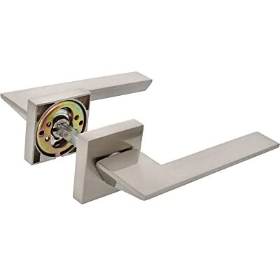 Amig Set di maniglie per porte Mod. 52 x 146 mm Con bocallave Design elegante e semplice Impugnatura ergonomica Zama Argento opaco Amig Set di maniglie per porte Mod. 52 x 146 mm Con bocallave Design elegante e semplice Impugnatura ergonomica Zama Argento opaco