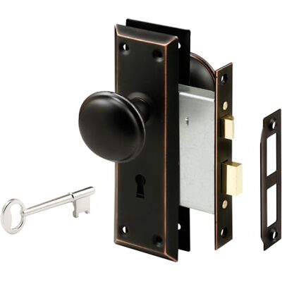 PRiME 0843359 2495-Set chiave con pomello in bronzo classico, perfetto per sostituire set di serrature antiche rotte e molto altro ancora, adatto per 1-3/8 "-1-3/4". Porte interne PRiME 0843359 2495-Set chiave con pomello in bronzo classico, perfetto per sostituire set di serrature antiche rotte e molto altro ancora, adatto per 1-3/8 "-1-3/4". Porte interne