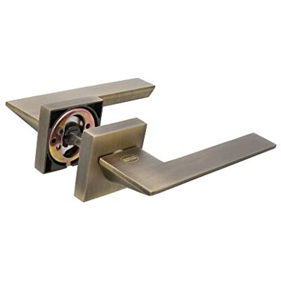 Amig Set di maniglie per porta mod. 52 x 146 mm con bocallave design elegante e semplice manico ergonomico pelle zama Amig Set di maniglie per porta mod. 52 x 146 mm con bocallave design elegante e semplice manico ergonomico pelle zama