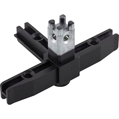 Accuride Schüco Smartcube-Nodo angolare 4sh con Piede di Regolazione, Base di Supporto per Sistema di scaffali, Zinco pressofuso Effetto Acciaio Inox, Nero, mit Stellschraube Accuride Schüco Smartcube-Nodo angolare 4sh con Piede di Regolazione, Base di Supporto per Sistema di scaffali, Zinco pressofuso Effetto Acciaio Inox, Nero, mit Stellschraube