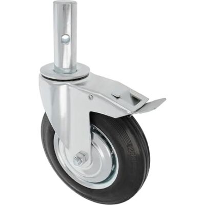 Amig Ruota da Andamio Femmina con Freno Ø200 mm Nucleo Metallico e Banda in Gomma Cuscinetti a Rulli Supporta 200 kg Ideale per Andamio e Pavimenti Interni/Esterni Ruote Girevoli Amig Ruota da Andamio Femmina con Freno Ø200 mm Nucleo Metallico e Banda in Gomma Cuscinetti a Rulli Supporta 200 kg Ideale per Andamio e Pavimenti Interni/Esterni Ruote Girevoli