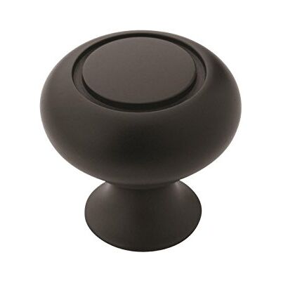 Amerock Allison Pomello, 1-1/4", nero piatto Amerock Allison Pomello, 1-1/4", nero piatto