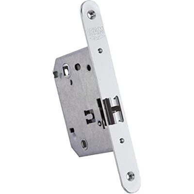 Ifam Maniglia per porte W170 RHN, anteriore rotonda, finitura in nichel, ingresso 70 mm, serratura porta interna ed esterna, sicurezza, antifurto, sistema antifurto, pomello, manovella, chiusura Ifam Maniglia per porte W170 RHN, anteriore rotonda, finitura in nichel, ingresso 70 mm, serratura porta interna ed esterna, sicurezza, antifurto, sistema antifurto, pomello, manovella, chiusura