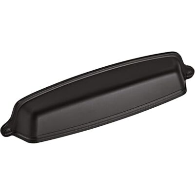 Amerock Maniglia per cassetto, 128 mm, da centro a centro, colore nero, 128 mm, 1 pezzo, maniglia per cassetti, ferramenta per armadietti Amerock Maniglia per cassetto, 128 mm, da centro a centro, colore nero, 128 mm, 1 pezzo, maniglia per cassetti, ferramenta per armadietti